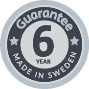Guarentee 6 years made in sweden