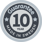 Guarantee 10 years made in sweden