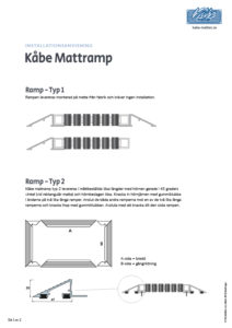 KBM Installationsanv mattramper